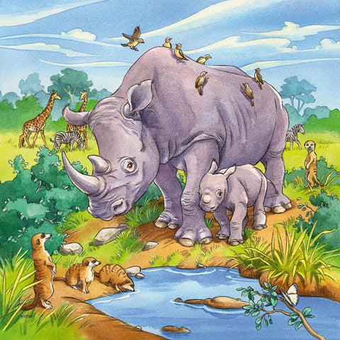 Ravensburger: Puzzle 3x49 Wild Animals - RAVENSBURGER dėlionė - HOBI.LT 🇱🇹