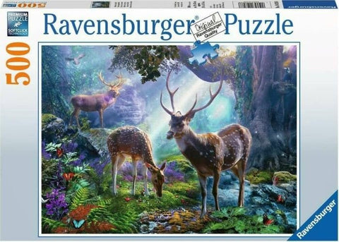 Ravensburger: Puzzle 500 Deer in the Wild - RAVENSBURGER dėlionė - HOBI.LT 🇱🇹