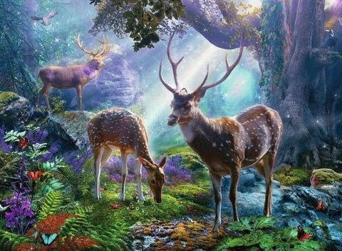 Ravensburger: Puzzle 500 Deer in the Wild - RAVENSBURGER dėlionė - HOBI.LT 🇱🇹