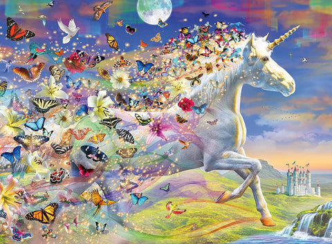 Ravensburger: Puzzle 500 Unicorn und Butterflies - RAVENSBURGER dėlionė - HOBI.LT 🇱🇹