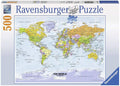 Ravensburger: Puzzle 500 World Map - RAVENSBURGER dėlionė - HOBI.LT 🇱🇹