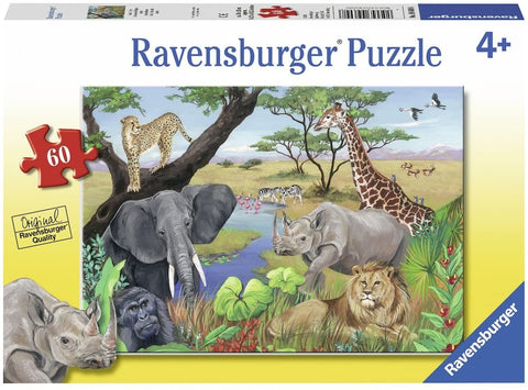 Ravensburger: Puzzle 60 Safari Animals - RAVENSBURGER dėlionė - HOBI.LT 🇱🇹