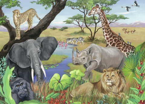 Ravensburger: Puzzle 60 Safari Animals - RAVENSBURGER dėlionė - HOBI.LT 🇱🇹