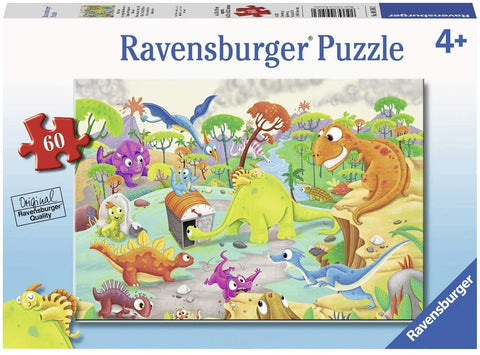 Ravensburger: Puzzle 60 Time Traveling Dinos - RAVENSBURGER dėlionė - HOBI.LT 🇱🇹