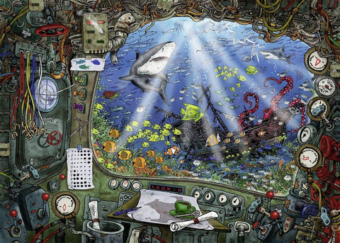 Ravensburger: Puzzle 759 Submarine - RAVENSBURGER dėlionė - HOBI.LT 🇱🇹