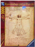 Ravensburger: Puzzle Art 1000 Vitruvian Man - RAVENSBURGER dėlionė - HOBI.LT 🇱🇹