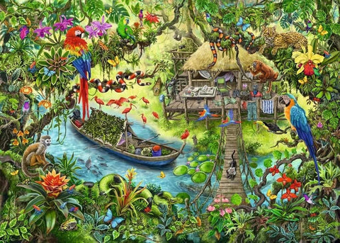 Ravensburger: Puzzle Escape 368 Jungle Journey - RAVENSBURGER dėlionė - HOBI.LT 🇱🇹