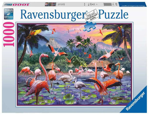 Ravensburger 1000 Puzzle Dėlionė: Pinke Flamingos