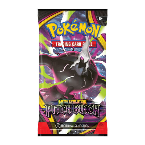 Pokémon TCG Mega Evolution Pitch Black – 6 papildymo pakelių rinkinys (EN)