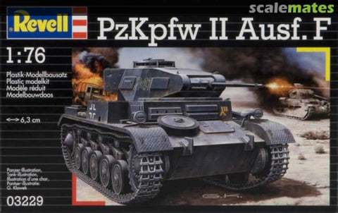 Revell: PzKpfw II Ausf. F - PLASTIKINIS modeliavimo rinkinys - HOBI.LT 🇱🇹