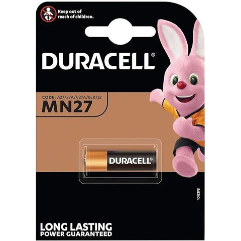 Duracell MN27 A27 12V šarminė baterija nuotolinio valdymo įrangai