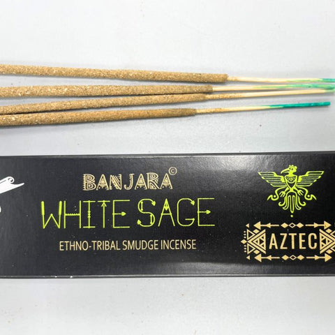 Banjara baltojo šalavijo (White Sage) smilkalų lazdelės ritualams