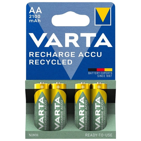 VARTA Recycled AA įkraunamos baterijos 2100 mAh, 4 vnt