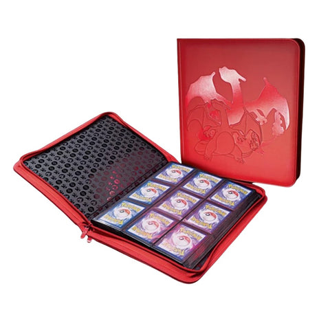 Pokémon Charizard kortelių albumas PRO-Binder 9 kišenių su užtrauktuku