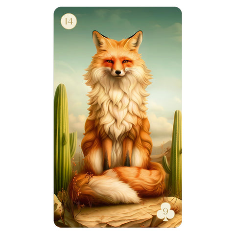 Christephania Lenormand kaladė sidabriniais kraštais, 38 kortos