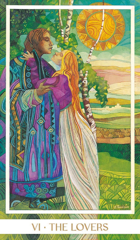 Crystal Tarot taro kortos – premium leidimas Lo Scarabeo, vitražo stiliaus