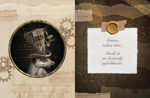 Zoologica Steampunk kūrybos užrašinė su iliustracijomis, 220 psl. – Blue Angel