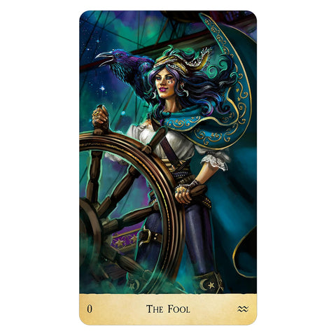 Stardust Wanderer Tarot – kosminė taro kaladė auksiniais kraštais, 78 kortos