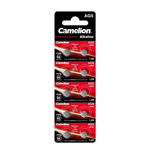 Camelion LR754 AG5 šarminės laikrodžių baterijos, 10 vnt.