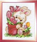 Oven: Rabbit with Tulips S715 - HOBI.LT 🇱🇹