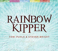 knyga Rainbow Kipper – priekinis viršelis turkio fone su ryškiu bordo pavadinimu ir autorių pavardėmis apačioje