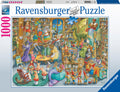 Ravensburger dėlionė „Vidurnaktis bibliotekoje“, 1000 det.