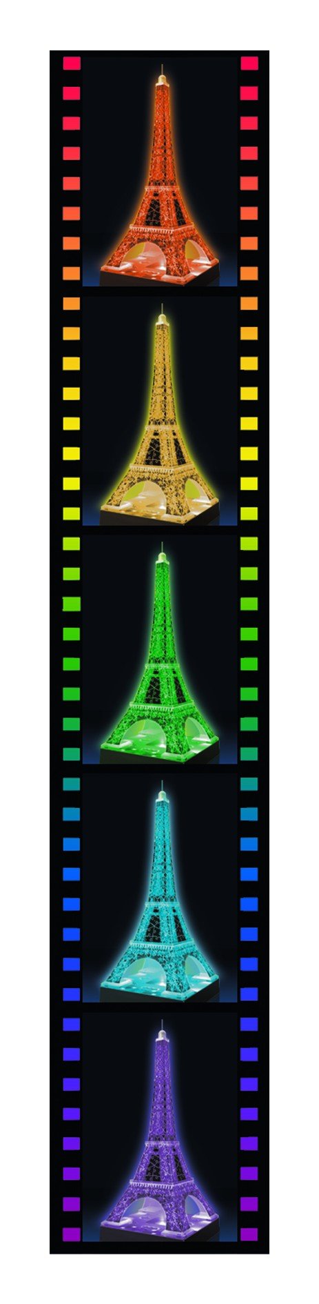 Ravensburger: Ravensburger dėlionė "3D Puzzle Eiffel Tower. Night Edition" - HOBI.LT 🇱🇹