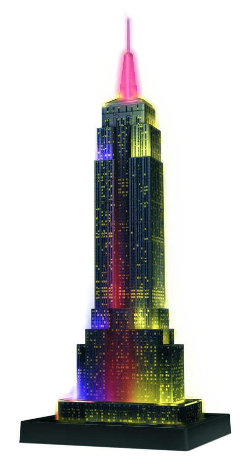 Ravensburger: Ravensburger dėlionė "3D puzzle Empire State Building. Night Edition" - HOBI.LT 🇱🇹