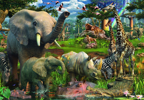 Ravensburger: Ravensburger dėlionė "Puzzle 18000 At the Waterhole" - HOBI.LT 🇱🇹