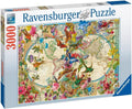 Ravensburger: Ravensburger Puzzle Dėlionė: Pasaulio žemėlapis Flora ir Fauna - HOBI.LT 🇱🇹