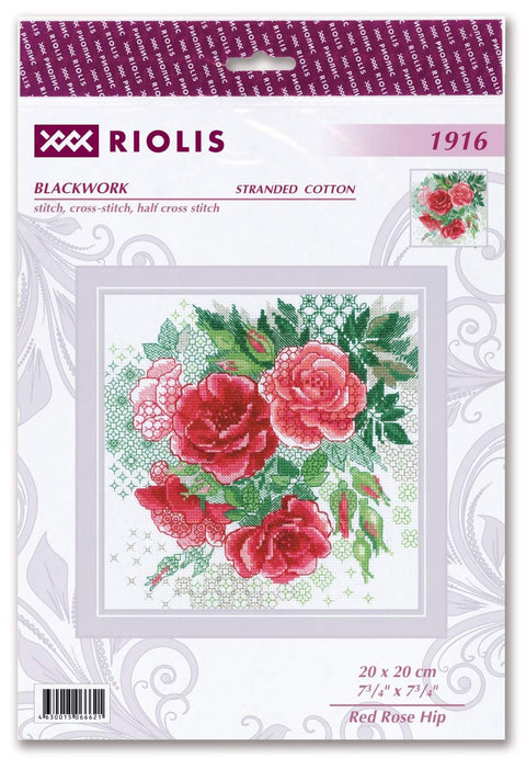 RIOLIS: Red Rose Hip siuvinėjimo rinkinys iš RIOLIS Nr.: 1916 - HOBI.LT 🇱🇹