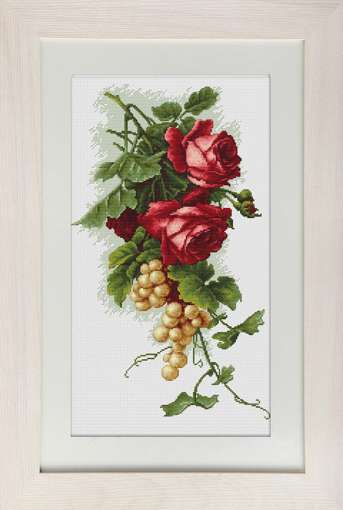 Luca - s: Red roses and grapes SB2229 - HOBI.LT 🇱🇹