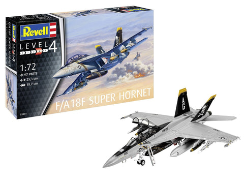 Revell F/A-18F Super Hornet 1/72 dovanų rinkinys su dažais