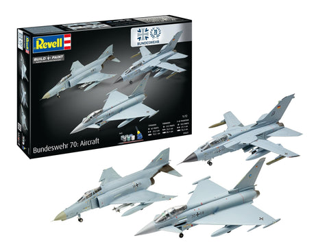 Revell Bundeswehr 70 metų naikintuvų dovanų rinkinys 1/72