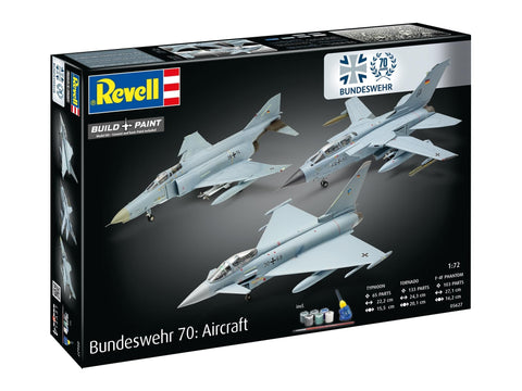 Revell Bundeswehr 70 metų naikintuvų dovanų rinkinys 1/72