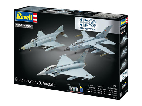 Revell Bundeswehr 70 metų naikintuvų dovanų rinkinys 1/72