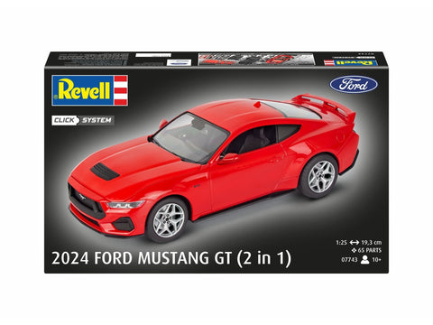 Revell 2024 Ford Mustang GT 1/25 plastikinis modelis Click System