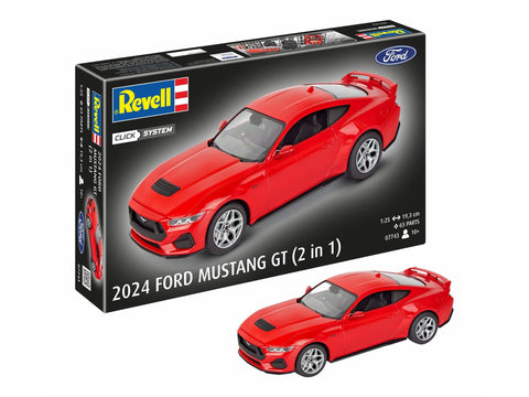 Revell 2024 Ford Mustang GT 1/25 plastikinis modelis Click System