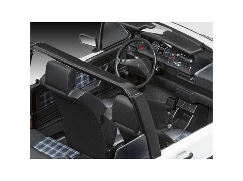 Revell Volkswagen Golf I kabrioletas 50-mečio 1:24 dovanų rinkinys