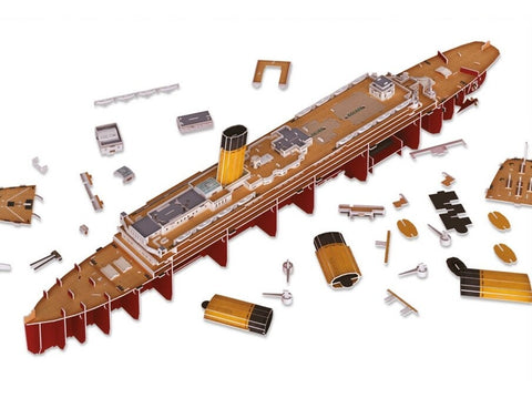 Revell 3D dėlionė RMS Titanic su LED apšvietimu, 266 detalių, 10+