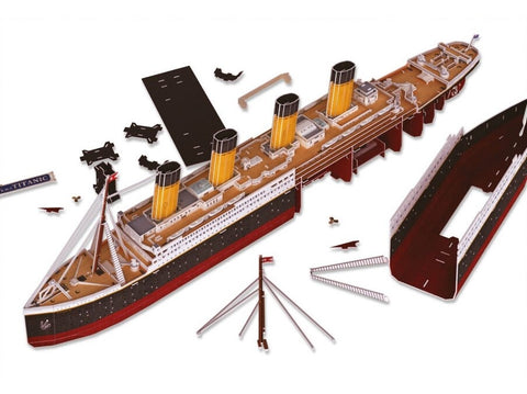 Revell 3D dėlionė RMS Titanic su LED apšvietimu, 266 detalių, 10+