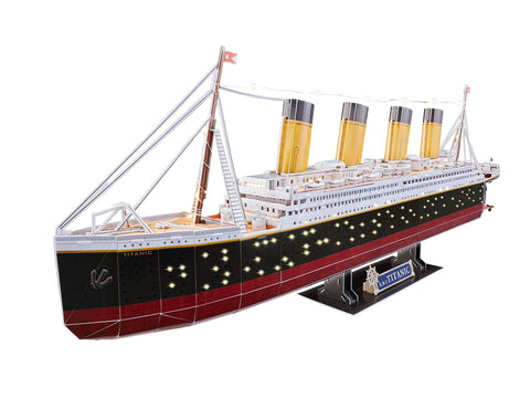 Revell 3D dėlionė RMS Titanic su LED apšvietimu, 266 detalių, 10+