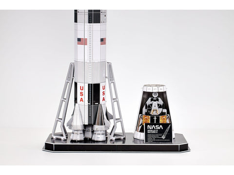 Revell 3D dėlionė Apollo 11 Saturn V raketa, 136 det., 81,5 cm, 8+