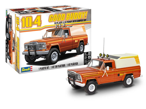 Revell '79 Jeep J-10 pikapas su kemperiu 1/24 surenkamas modelis