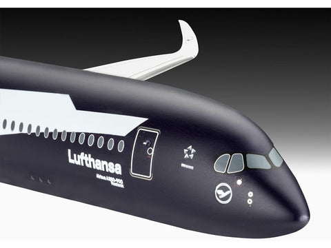 Airbus A350-900 Lufthansa 100 dovanų rinkinys 1:144 su dažais