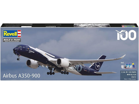 Airbus A350-900 Lufthansa 100 dovanų rinkinys 1:144 su dažais