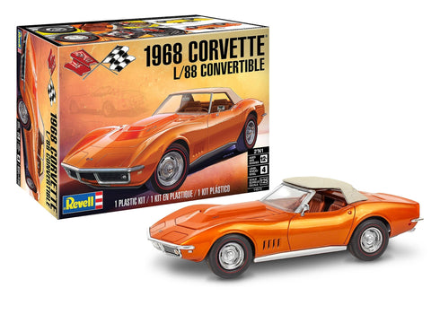 Revell 1968 Corvette L/88 kabrioletas 2in1, 1:25 surenkamas modelis