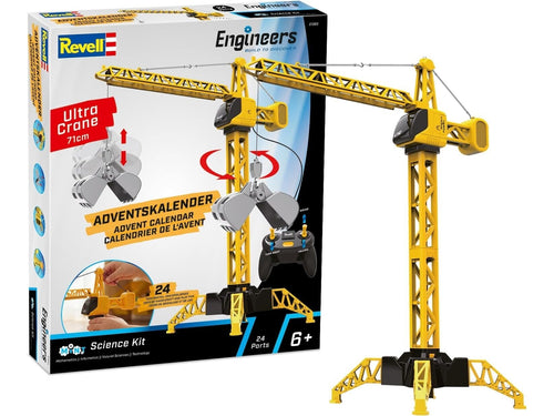 Revell advento kalendorius Engineers „Ultra Crane“ – surenkamas kranas 01065