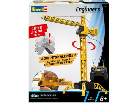 Revell advento kalendorius Engineers „Ultra Crane“ – surenkamas kranas 01065