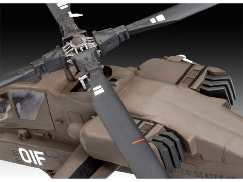 Revell AH-64A Apache dovanų komplektas 1/72 – plastikinis modelis
